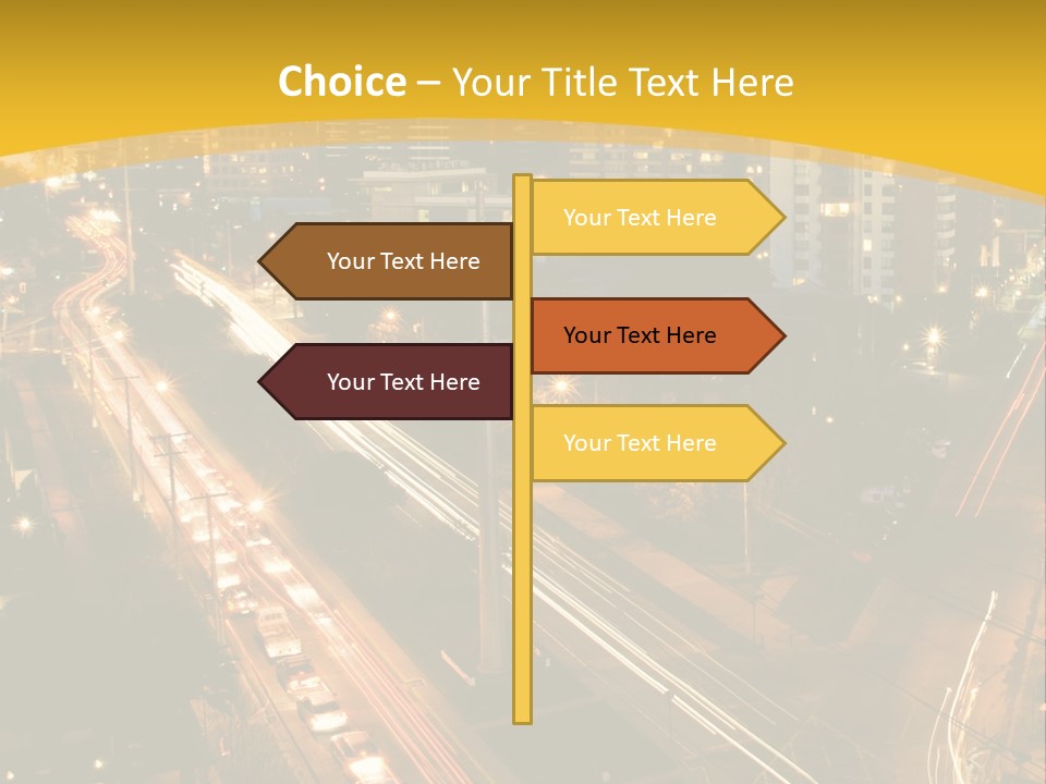 Sunrise Buildings Business PowerPoint Template