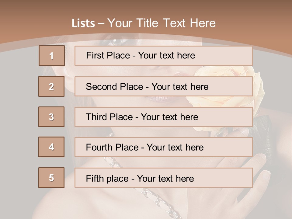 Blond Jewellery Skincare PowerPoint Template