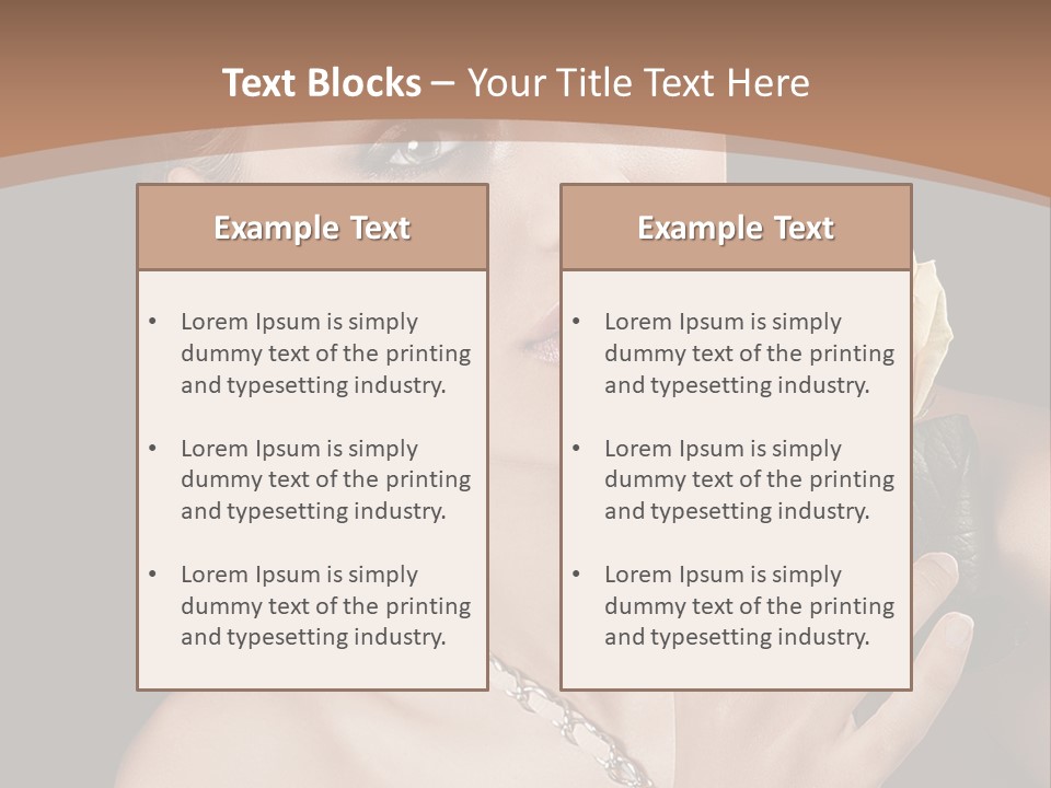 Blond Jewellery Skincare PowerPoint Template