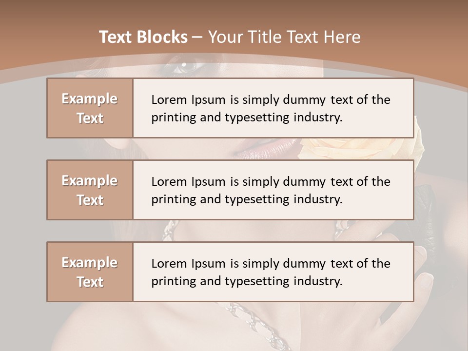 Blond Jewellery Skincare PowerPoint Template