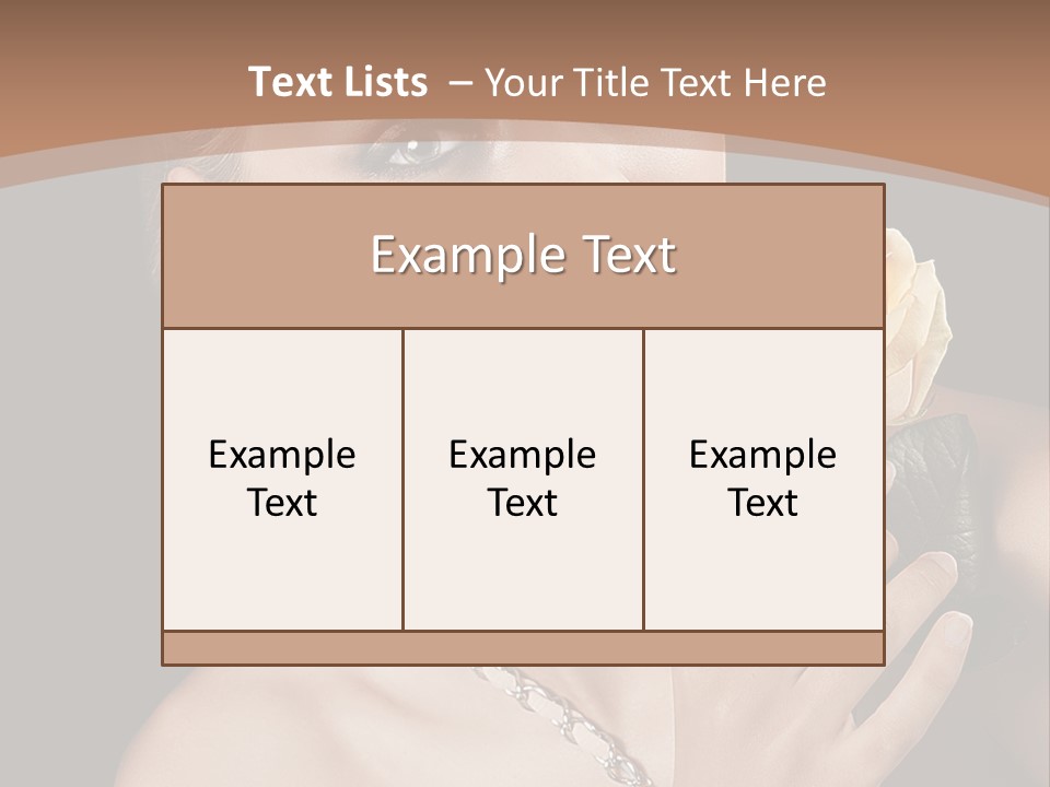 Blond Jewellery Skincare PowerPoint Template