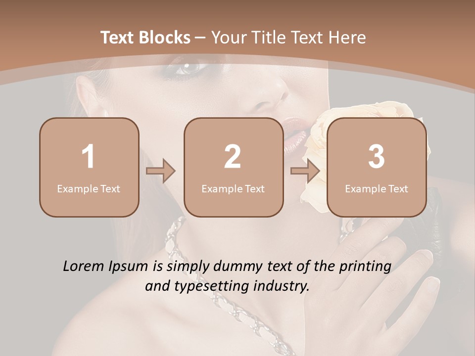 Blond Jewellery Skincare PowerPoint Template