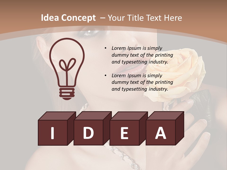 Blond Jewellery Skincare PowerPoint Template