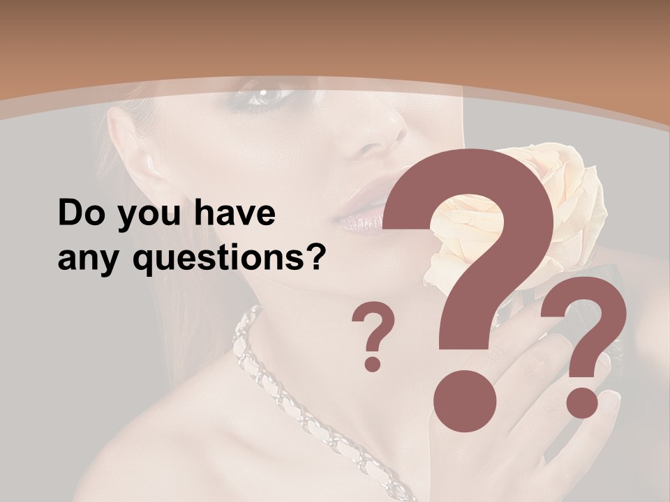 Blond Jewellery Skincare PowerPoint Template