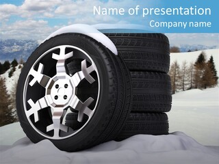 Graphic Snow Ice PowerPoint Template