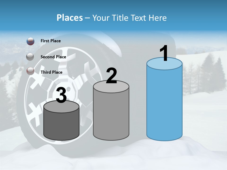 Graphic Snow Ice PowerPoint Template