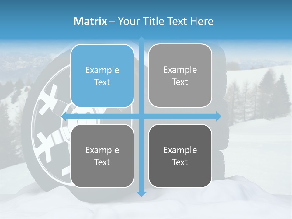 Graphic Snow Ice PowerPoint Template