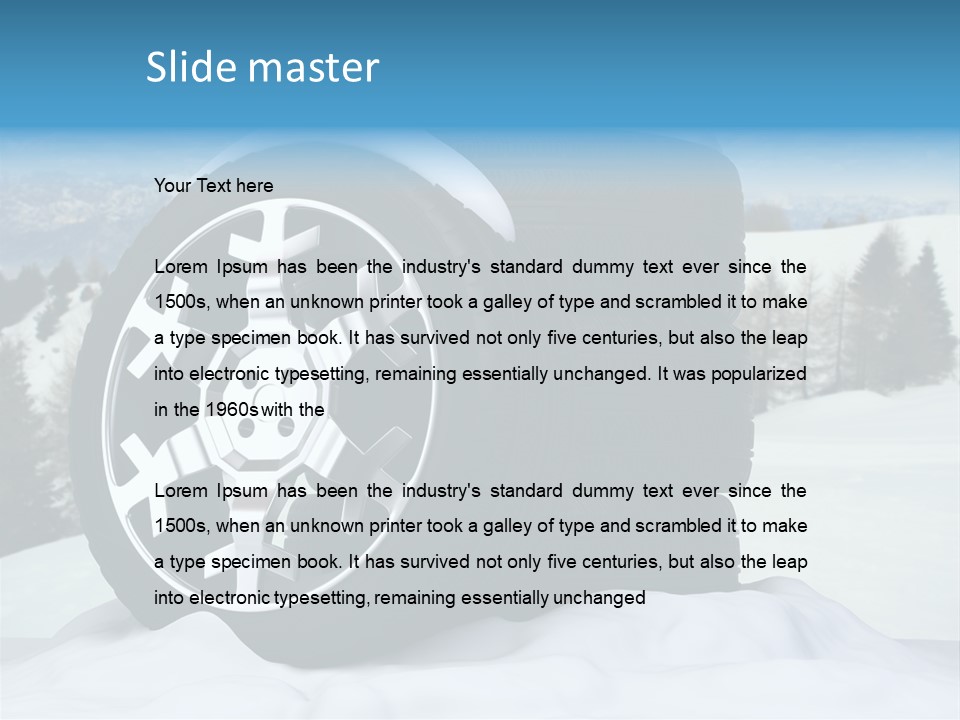 Graphic Snow Ice PowerPoint Template