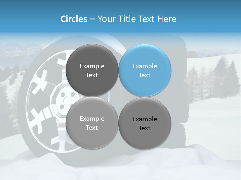 Graphic Snow Ice PowerPoint Template