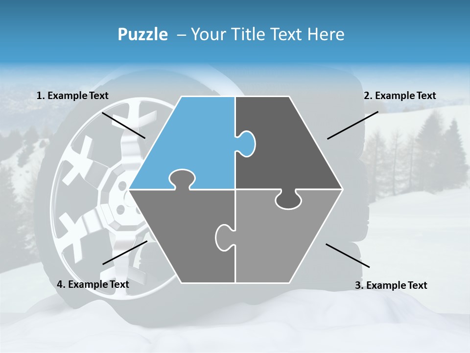 Graphic Snow Ice PowerPoint Template
