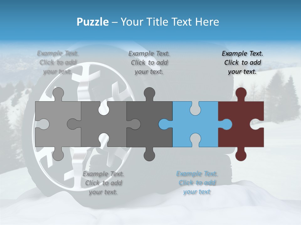 Graphic Snow Ice PowerPoint Template