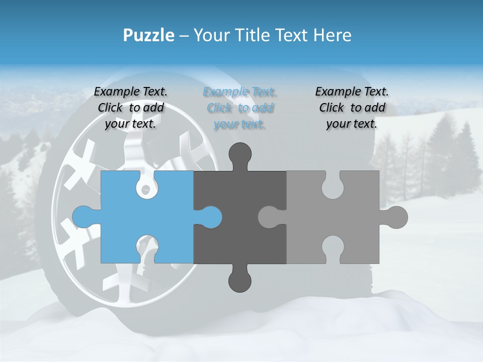 Graphic Snow Ice PowerPoint Template