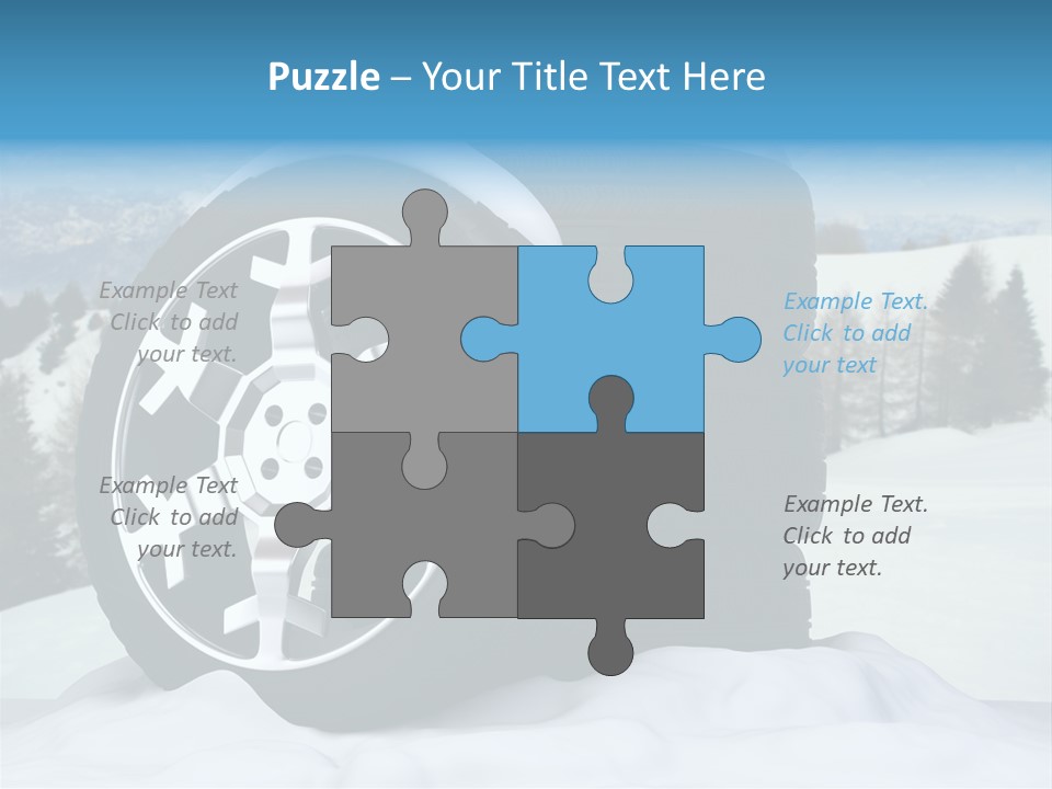 Graphic Snow Ice PowerPoint Template