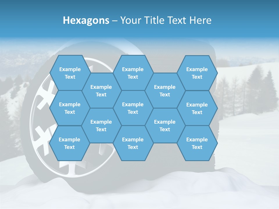 Graphic Snow Ice PowerPoint Template