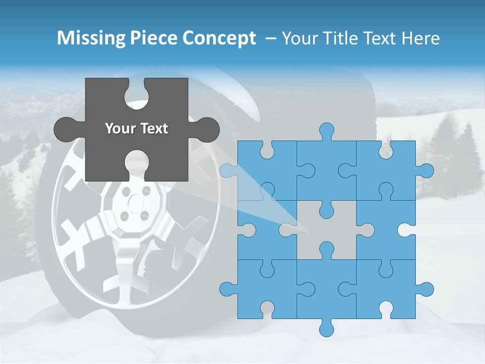 Graphic Snow Ice PowerPoint Template