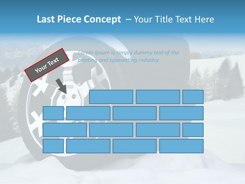 Graphic Snow Ice PowerPoint Template