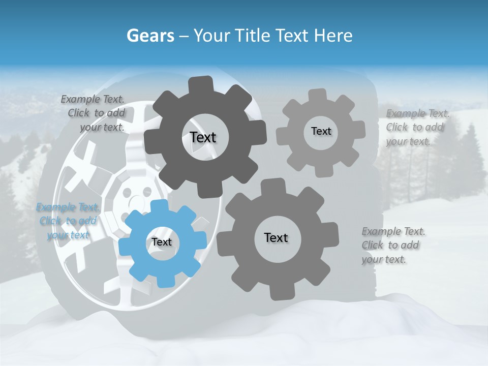 Graphic Snow Ice PowerPoint Template