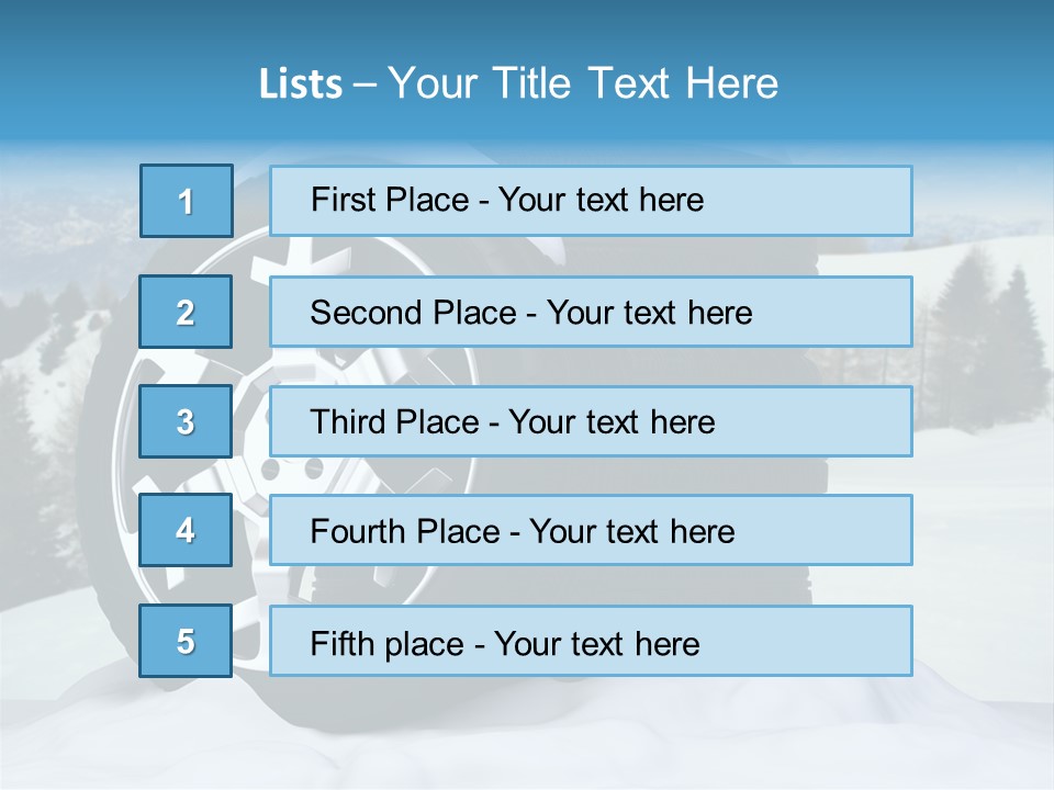 Graphic Snow Ice PowerPoint Template