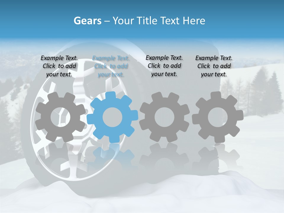 Graphic Snow Ice PowerPoint Template