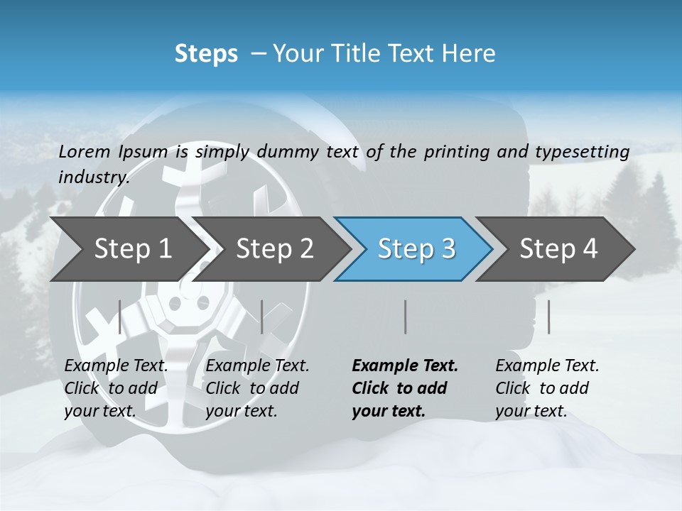Graphic Snow Ice PowerPoint Template