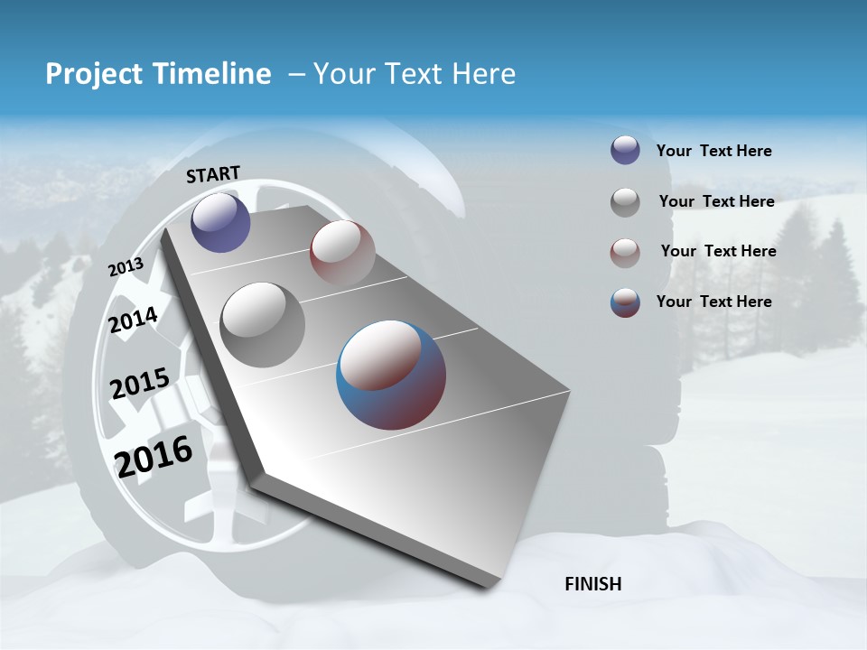 Graphic Snow Ice PowerPoint Template