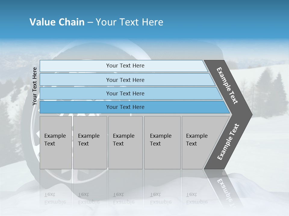 Graphic Snow Ice PowerPoint Template