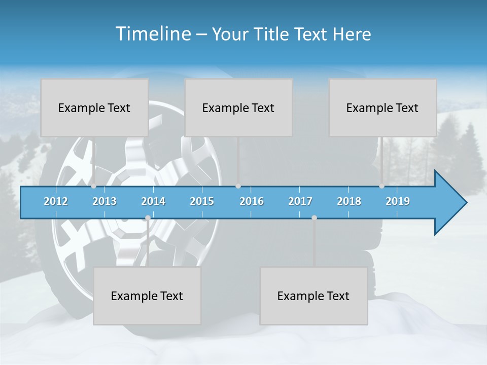 Graphic Snow Ice PowerPoint Template
