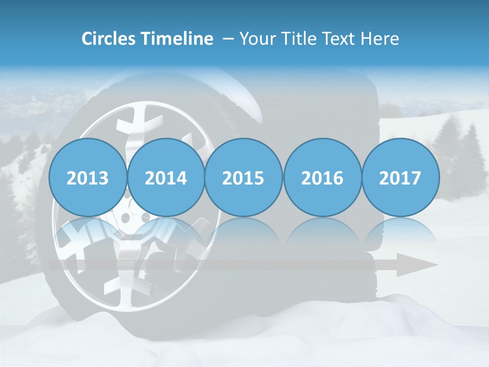 Graphic Snow Ice PowerPoint Template