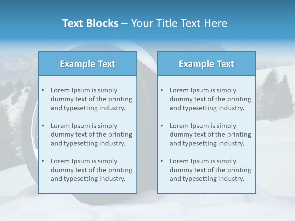 Graphic Snow Ice PowerPoint Template