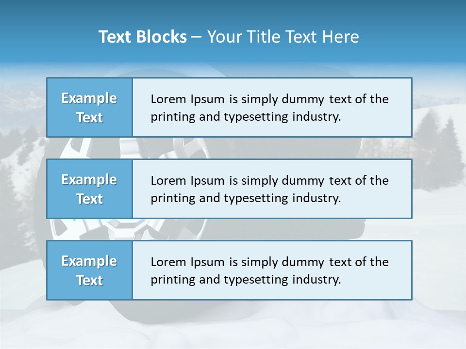 Graphic Snow Ice PowerPoint Template