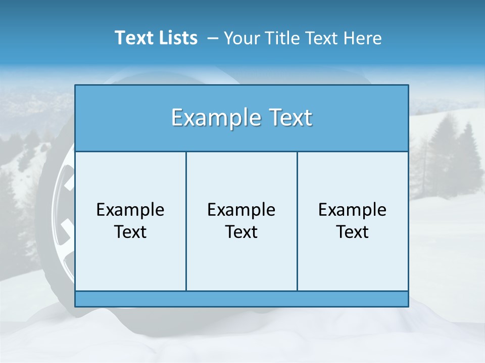 Graphic Snow Ice PowerPoint Template
