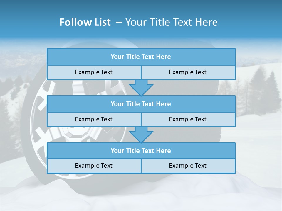 Graphic Snow Ice PowerPoint Template