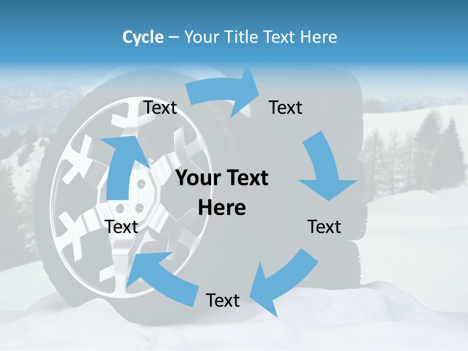 Graphic Snow Ice PowerPoint Template