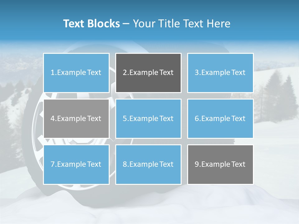 Graphic Snow Ice PowerPoint Template
