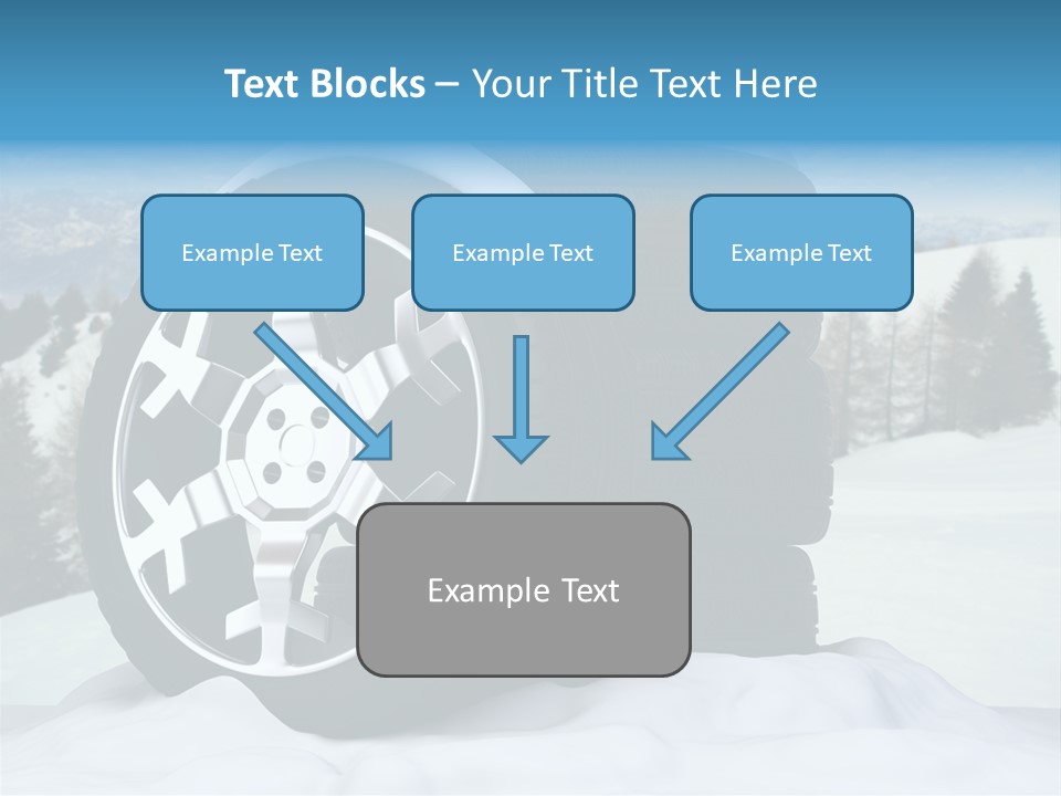 Graphic Snow Ice PowerPoint Template
