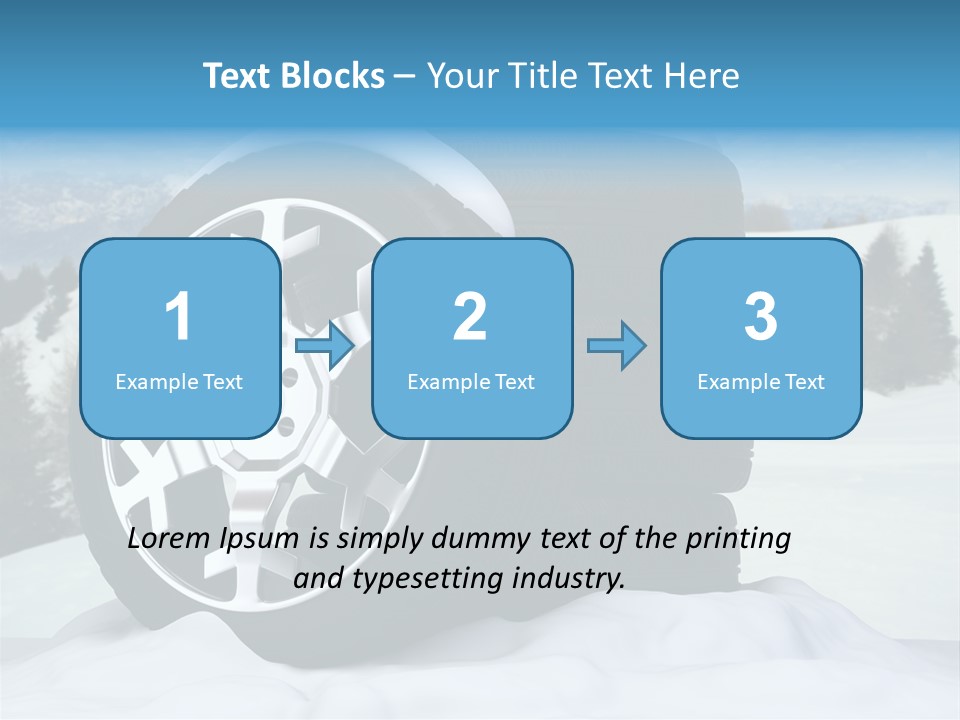 Graphic Snow Ice PowerPoint Template