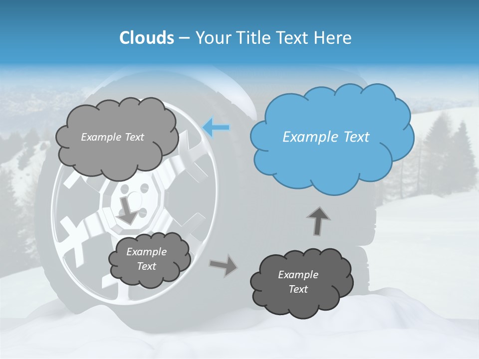 Graphic Snow Ice PowerPoint Template