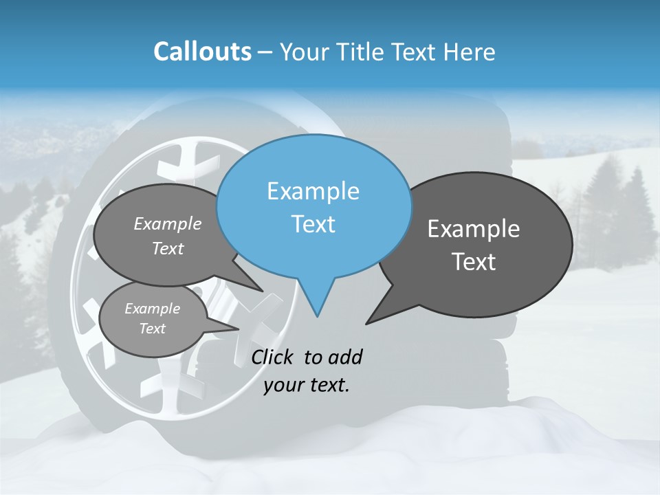 Graphic Snow Ice PowerPoint Template