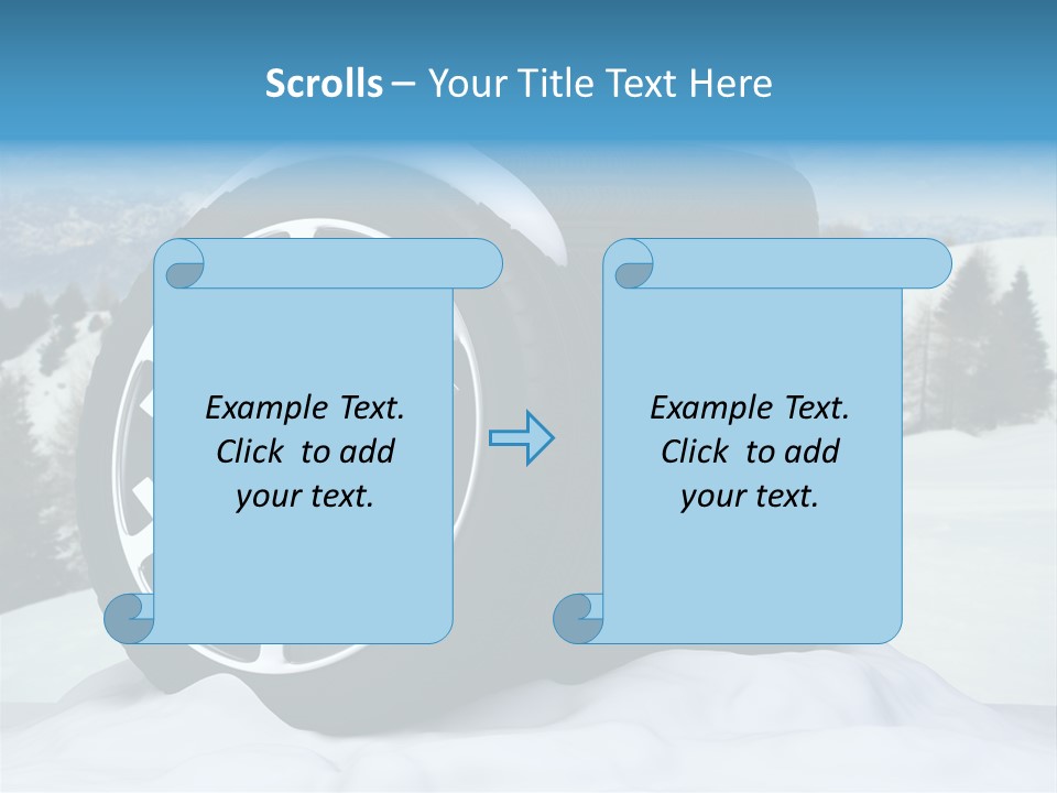 Graphic Snow Ice PowerPoint Template