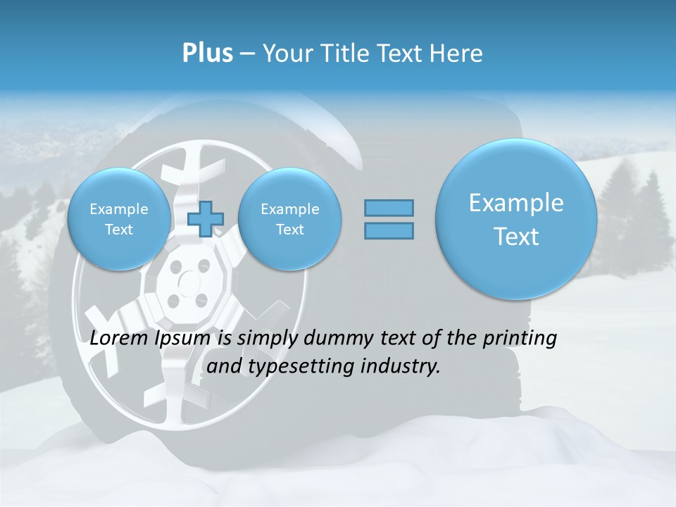 Graphic Snow Ice PowerPoint Template