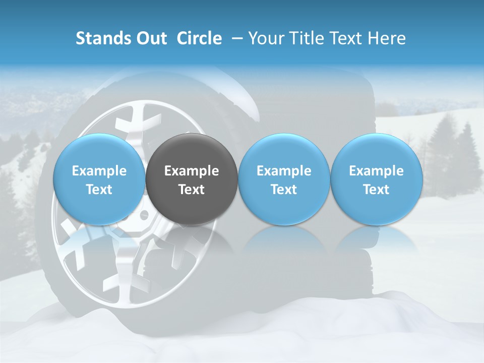 Graphic Snow Ice PowerPoint Template