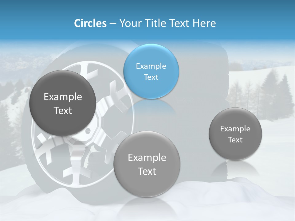 Graphic Snow Ice PowerPoint Template