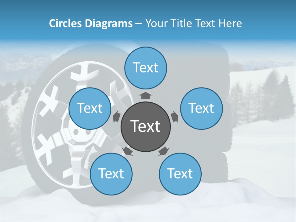 Graphic Snow Ice PowerPoint Template