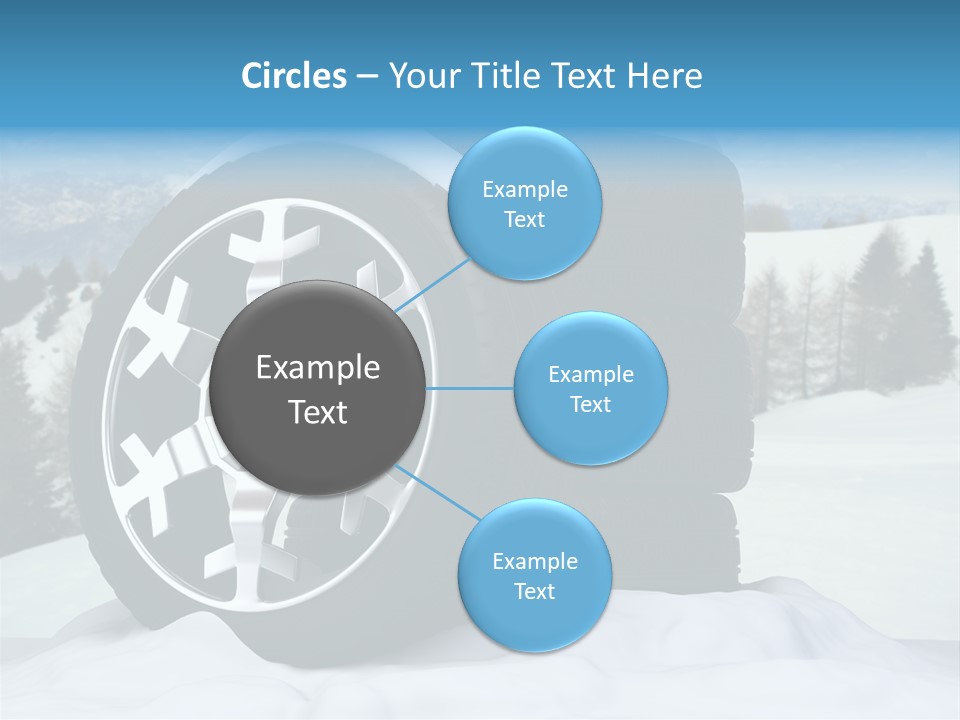 Graphic Snow Ice PowerPoint Template