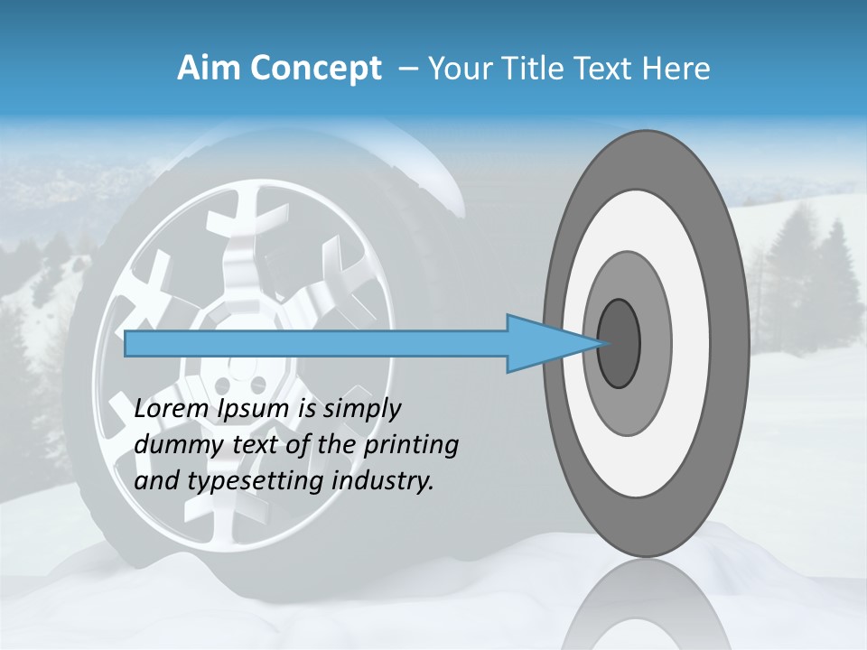 Graphic Snow Ice PowerPoint Template