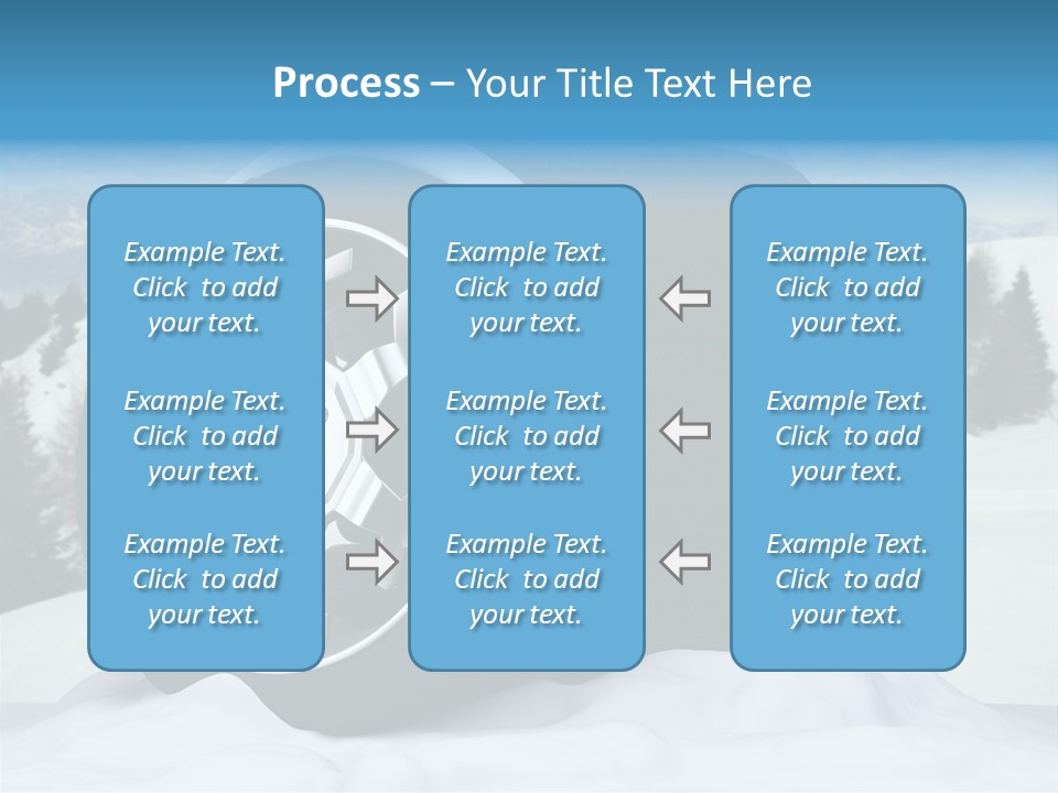 Graphic Snow Ice PowerPoint Template
