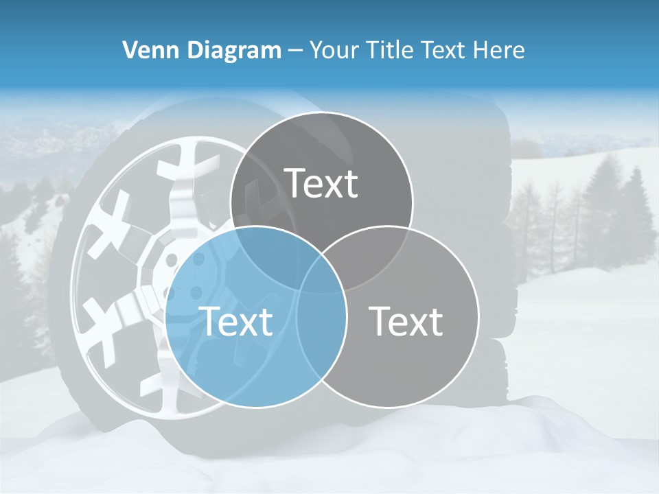Graphic Snow Ice PowerPoint Template