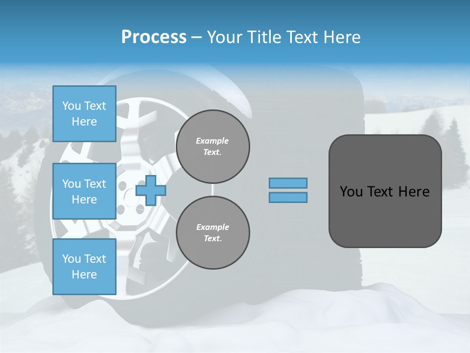 Graphic Snow Ice PowerPoint Template