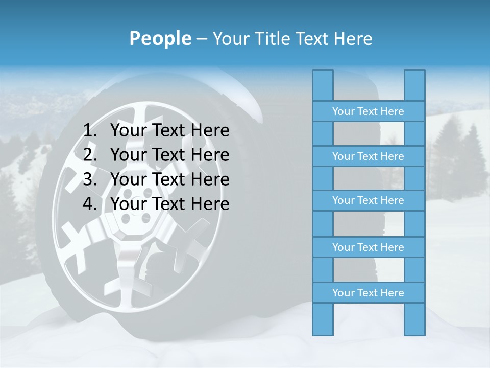 Graphic Snow Ice PowerPoint Template
