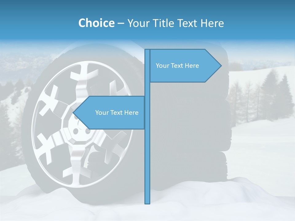 Graphic Snow Ice PowerPoint Template